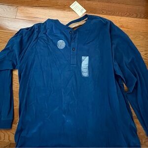 NWT St. Johns Bay Long-Sleeve Henley Shirt